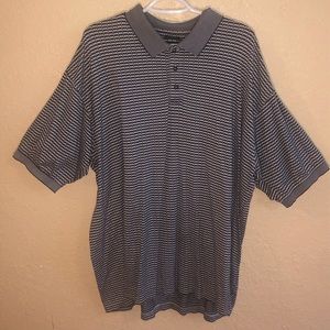 Blue and White Polo Tee